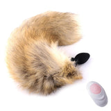 COLA DE SILICONA VIBRADORA ZORRO/GATO BLANCO
