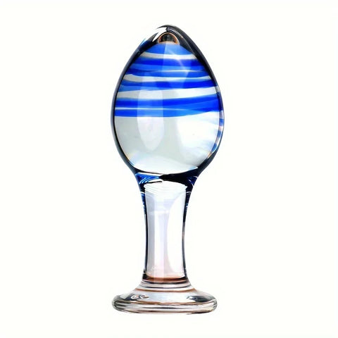 Glass Anal Plug & Prostate Stimulator Crystal Dildo for Adult