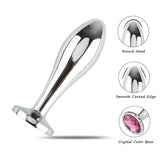 Metal Anal Plug Set (3 Sizes) Deep Dilator for Anus Adult Toy