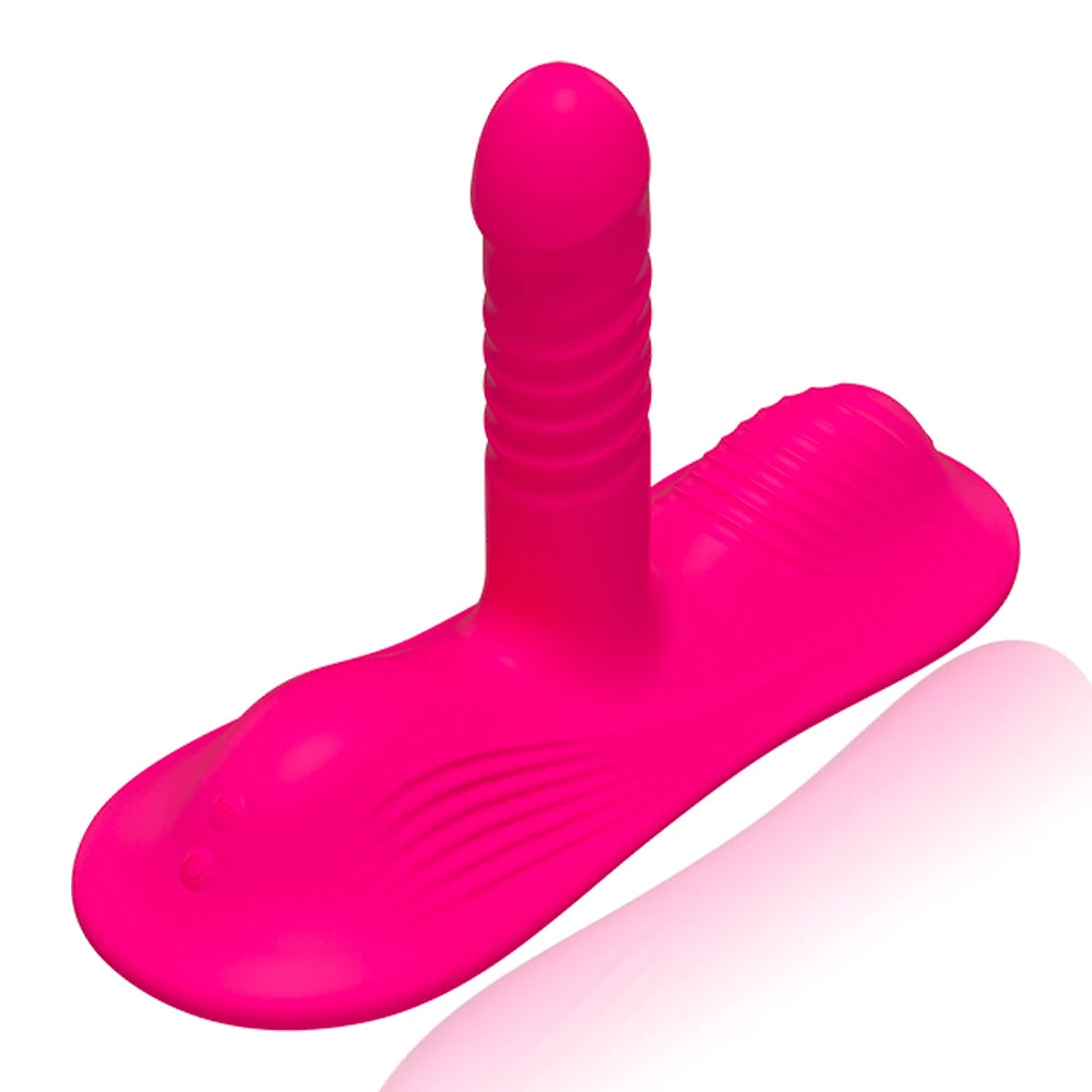 Remote Control Telescopic Saddle Vibrator  Hands-Free Body Massage Cu