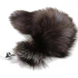 18" TAIL BLACK WOLF STAINLESS STEEL PLUG