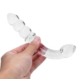 Gode en verre avec perles anales en cristal populaire