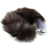 18" TAIL BLACK WOLF STAINLESS STEEL PLUG