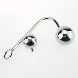 2 ALTERNATIVE BALLS SIZES STAINLESS STEEL ANAL HOOK  pluglust