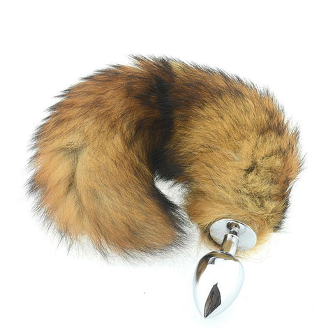 BROWN CAT TAIL STAINLESS STEEL PLUG Large pluglust