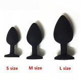 3 SIZES 8 COLORS JEWELED SILICONE PRINCESS PLUG  pluglust