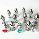 3 SIZES 13 COLORS JEWELED METAL PLUG  pluglust