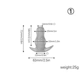Clear Hollow Butt Plug 5 Sizes