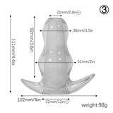 Clear Hollow Butt Plug 5 Sizes