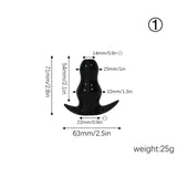 Clear Hollow Butt Plug 5 Sizes