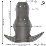 Clear Hollow Butt Plug 5 Sizes