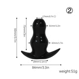 Clear Hollow Butt Plug 5 Sizes