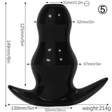 Clear Hollow Butt Plug 5 Sizes
