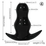 Clear Hollow Butt Plug 5 Sizes