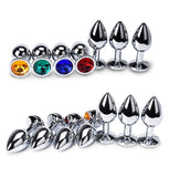 BOUCHON EN ACIER INOXYDABLE 3" BIJOUX 7 COULEURS