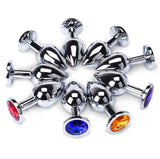 BOUCHON EN ACIER INOXYDABLE 3" BIJOUX 7 COULEURS