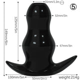 DILATATEUR DE BOUCHON CREUX EN SILICONE 3"