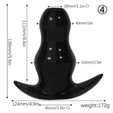 DILATATEUR DE BOUCHON CREUX EN SILICONE 3"