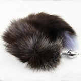 18&quot; TAIL BLACK WOLF STAINLESS STEEL PLUG  pluglust