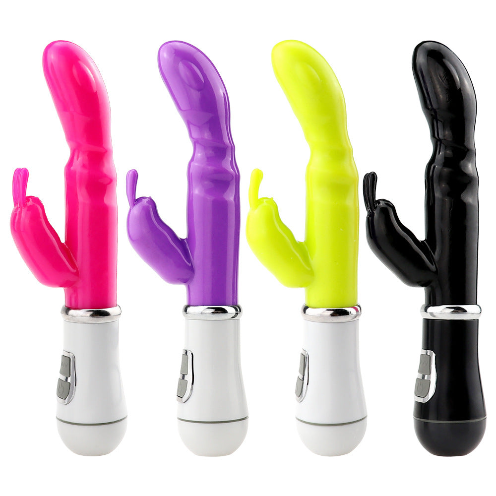 Dual Vibration 30 Speed G Spot Dildo Rabbit Vibrator - PlugLust