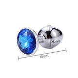 13 COLORS JEWELED 2" METAL PRINCESS PLUG