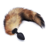 15" - 16" BROWN CAT TAIL TPE PLUG  pluglust