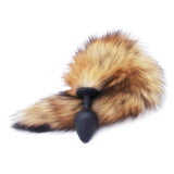 14" - 16" BROWN FOX TAIL TPE PLUG  pluglust