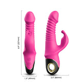 Heating Flex Rabbit Vibrator 2 Colors