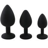 Purple Jeweled Black Princess Silicone PLug