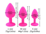 Purple Jeweled Black Princess Silicone PLug