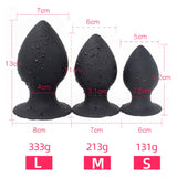 Plug Silicone Noir Débutant 4 Tailles