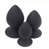 Plug Silicone Noir Débutant 4 Tailles