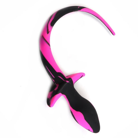 QUEUE DE CHIEN AVEC BOUCHON SILICONE 3"