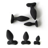 3 SIZE OPTION BLACK SILICONE PLUG  pluglust