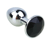 3" JEWELED METAL PRINCESS PLUG - 12 COLORS AVAILABLE Black pluglust