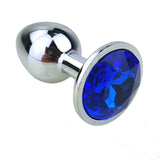 3" JEWELED METAL PRINCESS PLUG - 12 COLORS AVAILABLE Blue pluglust