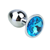 12 COLORS JEWELED 3" METAL PLUG Light Blue pluglust