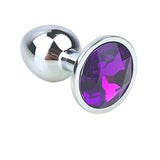 3" JEWELED METAL PRINCESS PLUG - 12 COLORS AVAILABLE Purple pluglust
