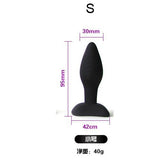 3 SIZE OPTION BLACK SILICONE PLUG S pluglust