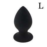 SUPER LARGE PINK OR BLACK SILICONE PLUG Black L pluglust