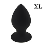 SUPER LARGE PINK OR BLACK SILICONE PLUG Black XL pluglust