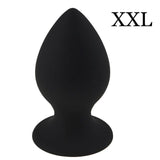 SUPER LARGE PINK OR BLACK SILICONE PLUG Black XXL pluglust