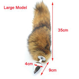 BROWN CAT TAIL STAINLESS STEEL PLUG  pluglust