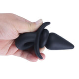 8" TAIL BLACK DOG SILICONE PLUG  pluglust