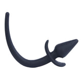 8" TAIL BLACK DOG SILICONE PLUG  pluglust