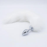 14" - 15" PINK CAT TAIL METAL PLUG White pluglust