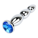 3 COLORS JEWELED 5" STAINLESS STEEL PRINCESS PLUG Blue pluglust