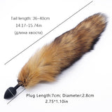 BROWN CAT TAIL TPE PLUG  pluglust