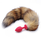 BROWN CAT TAIL TPE PLUG  pluglust