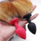 BROWN CAT TAIL TPE PLUG  pluglust